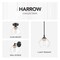 Globe Electric Globe Electric Harrow 9.1 in. H X 8 in. W X 8 in. L Matte Black Ceiling Light 60333 - alternate 7
